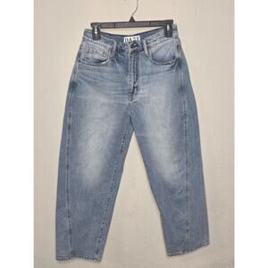 Daze Westward High Rise Barrel Leg in Blur